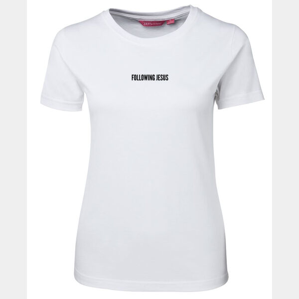Following Jesus White Tee Thumbnail